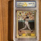 1987 Topps Barry Bonds #320 Rookie Card RC Graded Baseball Card WCG 10 GEM MINT 1987 Topps Barry Bonds #320 Rookie Card RC Graded Baseball Card WCG 10 GEM MINT