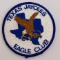 Texas Jaycees Eagle Club Patch Souvenir Embroidered Badge