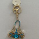 Blue Gemstone Purse Keychain Key Chain Blue Gemstone Purse Keychain Key Chain