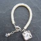 Personalized Pearl Initial Bracelet