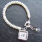 Personalized Pearl Initial Bracelet