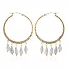 GOLDFILLED LABRODITE HOOPS