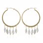 GOLDFILLED LABRODITE HOOPS