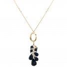 GOLD-FILLED BLACK ONYX NECKLACE