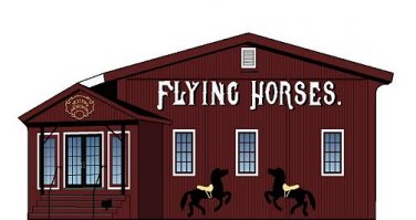 Cat's Meow Martha's Vineyard "Flying Horses" Carousel - (Oak Bluffs)  FREE SHIPPING