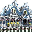 Cat's Meow Martha's Vineyard Blue Gingerbread House (Oak Bluffs)  FREE SHIPPING