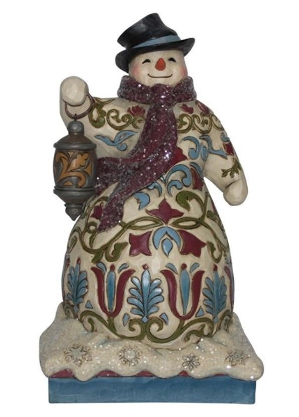 jim shore santa and snowman