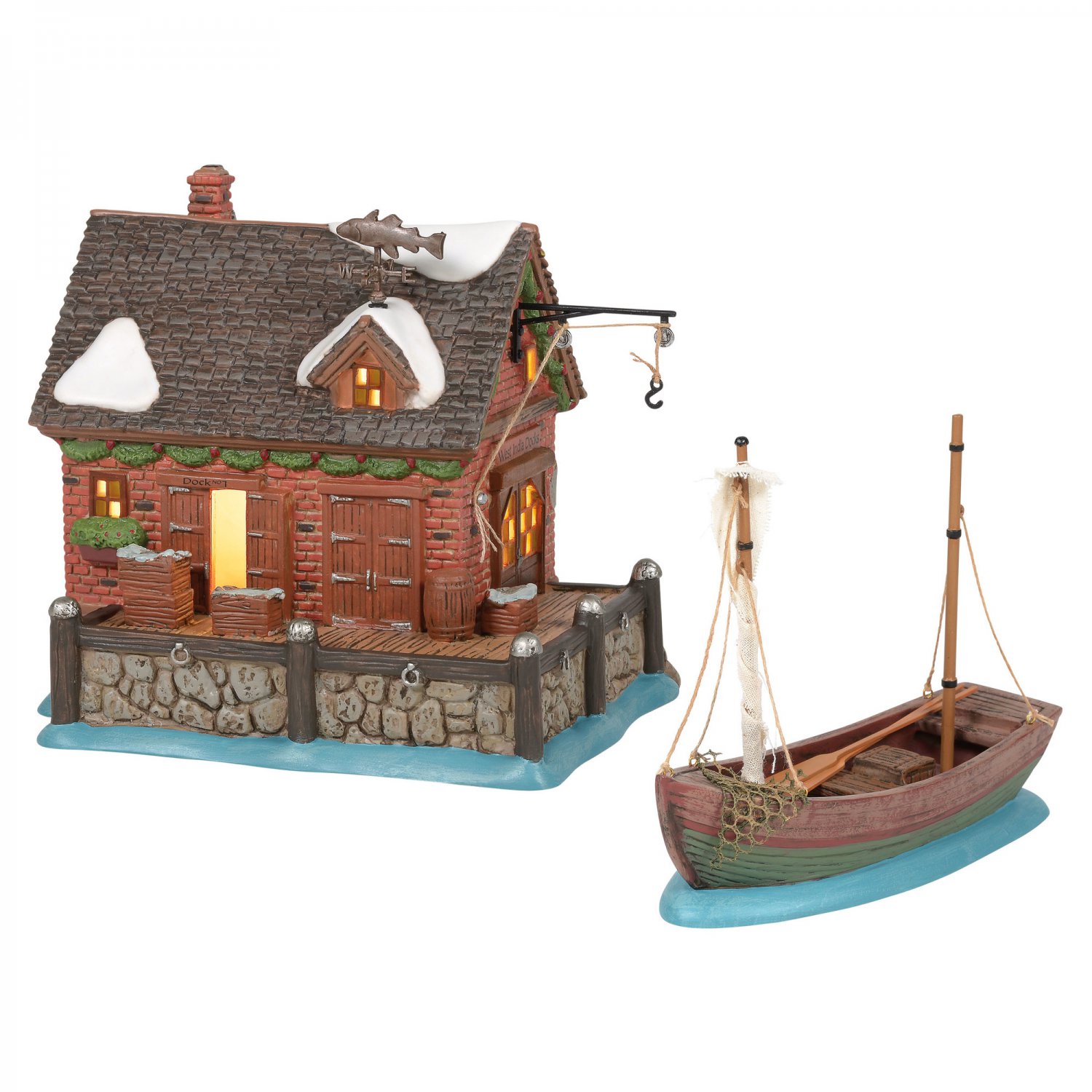 Dept 56 Dickens Village West India Docks Set/2 6005398 BRAND NEW 2020