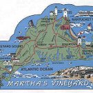 Cat's Meow Martha's Vineyard Map of Martha's Vineyard Island BRAND NEW Free Shipping