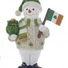 Kurt Adler Irish Snowman w/Irish Flag & Pot of Gold Ornament BRAND NEW Free Shipping