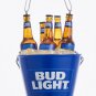 Kurt Adler Bud Light Bottles in Ice Bucket Ornament BRAND NEW Free Shipping