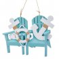 Kurt Adler Double Adirondack Chairs Christmas Ornament BRAND NEW Free Shipping