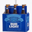 Kurt Adler Bud Light Six Pack Ornament BRAND NEW Free Shipping