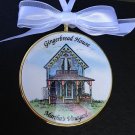 Oak Bluffs Gingerbread Cottage Reproduction Scrimshaw Ornament FREE SHIPPING