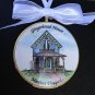 Oak Bluffs Gingerbread Cottage Reproduction Scrimshaw Ornament FREE SHIPPING
