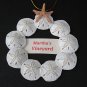 Sand Dollar Wreath with Martha's Vineyard Banner Ornament BRAND NEW Free Shipping
