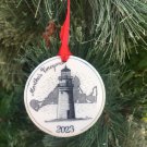 Martha's Vineyard Map & Gay Head Light 2023 Ornament BRAND NEW Free Shipping