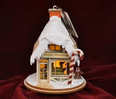 Ginger Cottages Santa's Workshop #80006 Old World Christmas NEW in Box Free Ship