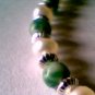 Genuine Jadeite & Sterling Silver Bracelet