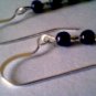 Genuine Garnet Gemstone and Sterling Silver Earrings