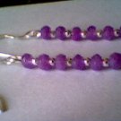 Genuine Lavender Jade and Sterling Silver Earrings