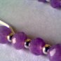 Genuine Lavender Jade and Sterling Silver Earrings