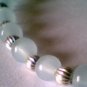 Genuine Amazonite and Sterling Silver Bracelet