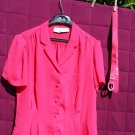 Hot Pink Blouse (large) - 1960s, 70s, 80s