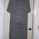 Retro Floor Length Brown/Blue Dress (custom made)