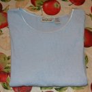 XL, White Stag Stretch Blue Floral Short Sleeve Shirt