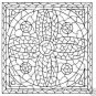 Collection of STAINED GLASS Printable Images 96 Pages