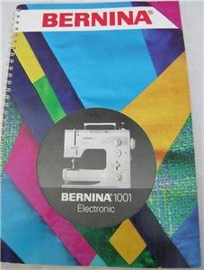 BERNINA 1001 ELECTRONIC Sewing Machine User's Guide CD