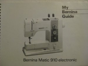 BERNINA MATIC 910 ELECTRONIC SEWING MACHINE MANUAL CD
