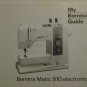 BERNINA MATIC 910 ELECTRONIC SEWING MACHINE MANUAL CD
