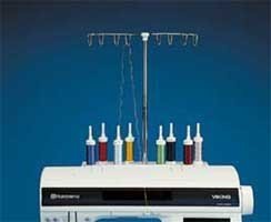 Viking Eight Spool Thread Rack 412 48 16-02 and VIKING SPECIALTY BOBBIN ...