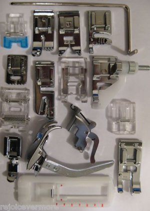 16 Feet Set  Bernette, Janome Low Shank Sewing Machine