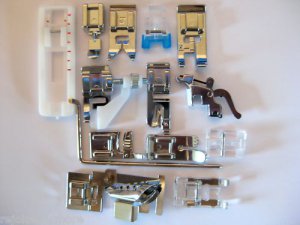 14 Sewing Feet Riccar, Juki, Necchi, White, Simplicity