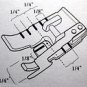 Viking Husqvarna 1/4" Metal Edge Stitching Quilting  Foot w/Guide (7) 4129141-46