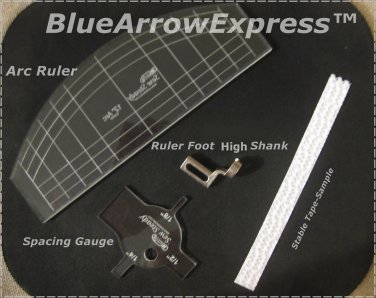 Ruler Quilting Foot High Shank Fits  Pfaff Grand Quilter, Husqvarna Mega Quilter