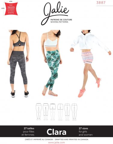 JALIE 3887 - Clara Leggings Sewing Pattern for Children & Adults