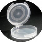 (100) Lacons 1/20 oz (0.05 oz) 1.4 gr - Round Hinged-Lid Plastic Sample/Cosmetic Containers