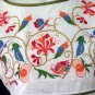White BABYDOLL BOHO FLARED SLEEVE FLORAL EMBROIDERY TOP