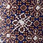 Dark Blue Ethnic Boho Beaded Wide-legged Drawstring Long Pants