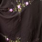 BLACK GYPSY FOHO PURPLE FLORAL SMOCKED MAXI HALTER DRESS