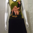 *Army babe* VINTAGE STYLE RETRO DROP WAIST MOD DRESS