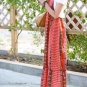 In Style Black Smocked Checks Prints Halter/Tube Maxi Dress