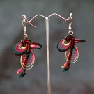 Colourful Handmade Hoop Gypsy Boho Hippie Earrings