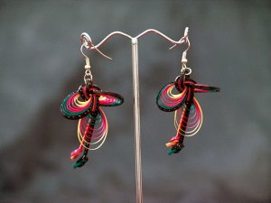 Colourful Handmade Hoop Gypsy Boho Hippie Earrings