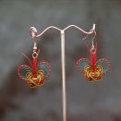 Colourful Butterfly Handmade Hoop Gypsy Boho Hippie Earrings