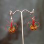 Colourful Butterfly Handmade Hoop Gypsy Boho Hippie Earrings